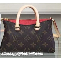 Lowest Cost Louis Vuitton Monogram Canvas NANO PALLAS M61254 Red