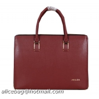 PRADA Calfskin Leath...