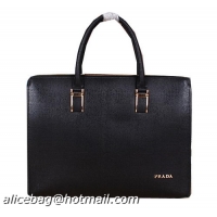 PRADA Calfskin Leath...