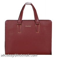 PRADA Calfskin Leath...