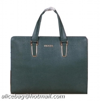 PRADA Calfskin Leath...