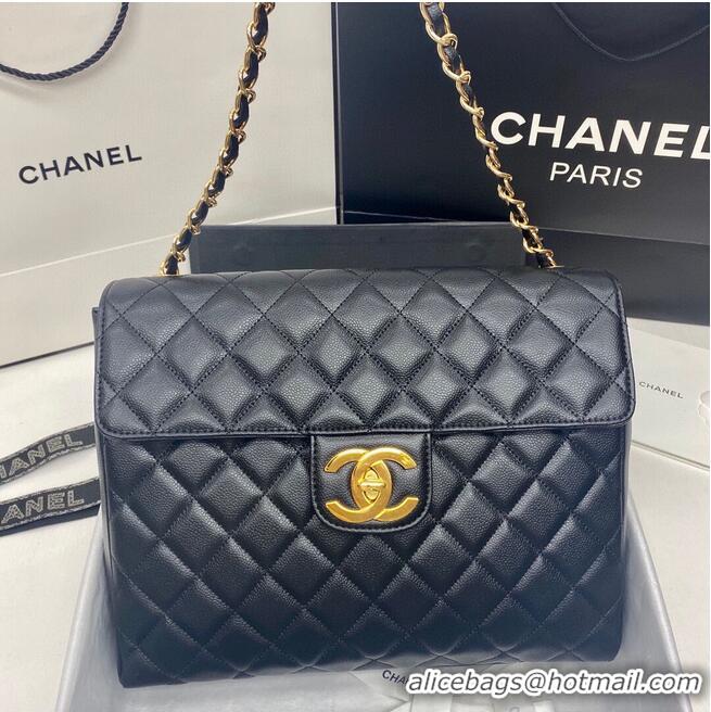 Particularly Recommended Chanel Large Flap Bag 2355 Black - AAAAA ...