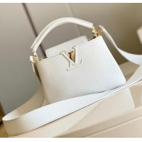 Luxury Classic Louis Vuitton CAPUCINES MINI M55985 white