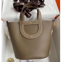 Trendy Design Hermes Original Togo Leather Bag H3602 dark gray
