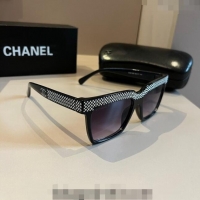 Unique Grade Chanel Sunglasses with Crystals 0410 Black 2024